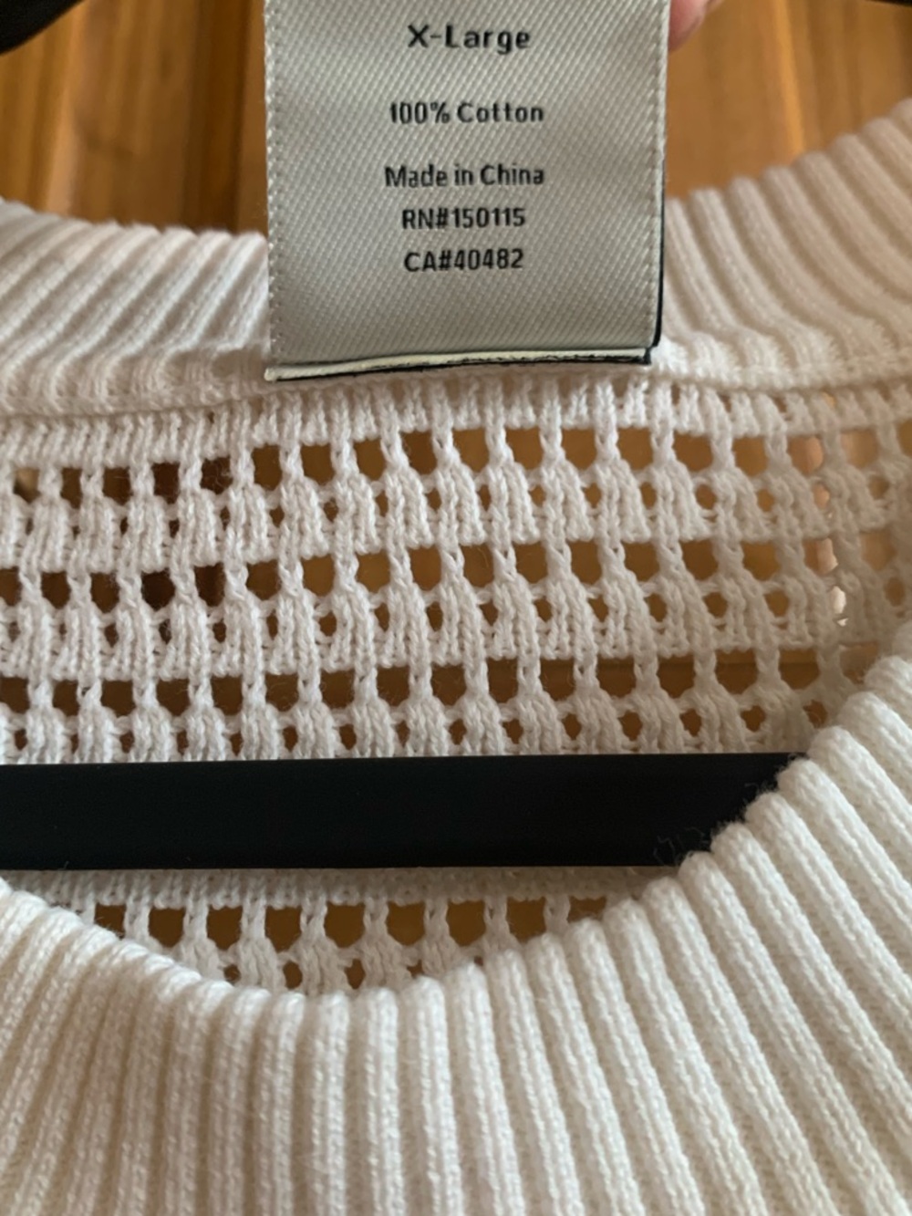 Varley Corvallis Knit Sweater Anthropologie White Open Knit new Without Tags XL - Picture 8 of 12